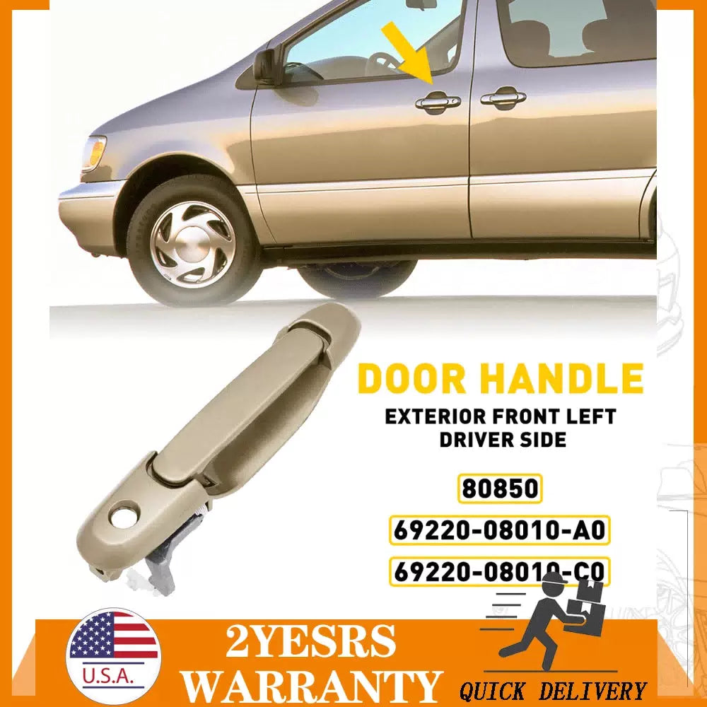 Door Handle Exterior Front Left Driver For Side 98-03 Toyota Sienna Beige EOA 6B93BC-57 [1]