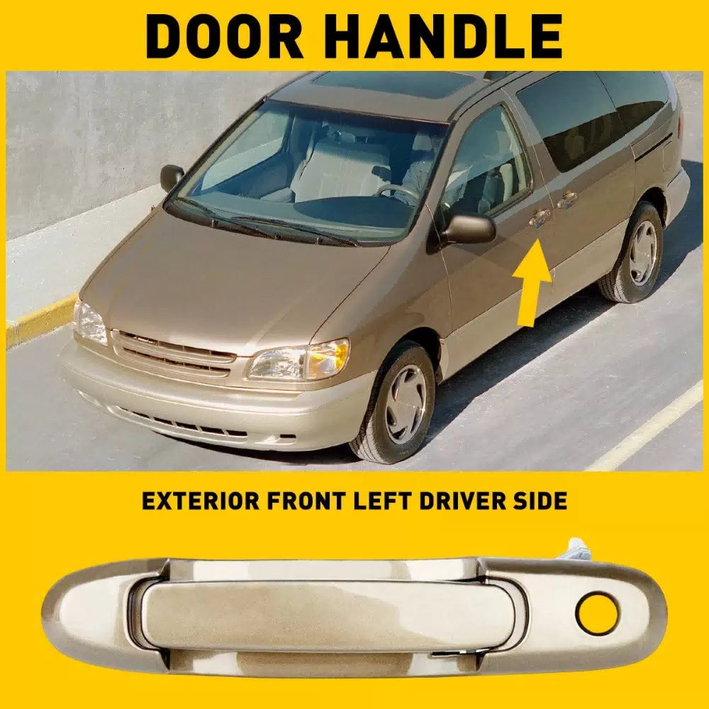 Door Handle Exterior Front Left Driver For Side 98-03 Toyota Sienna Beige EOA 6B93BC-57 [11]