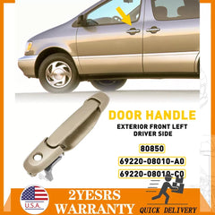 Door Handle Exterior Front Left Driver For Side 98-03 Toyota Sienna Beige EOA 6B93BC-57 [1]