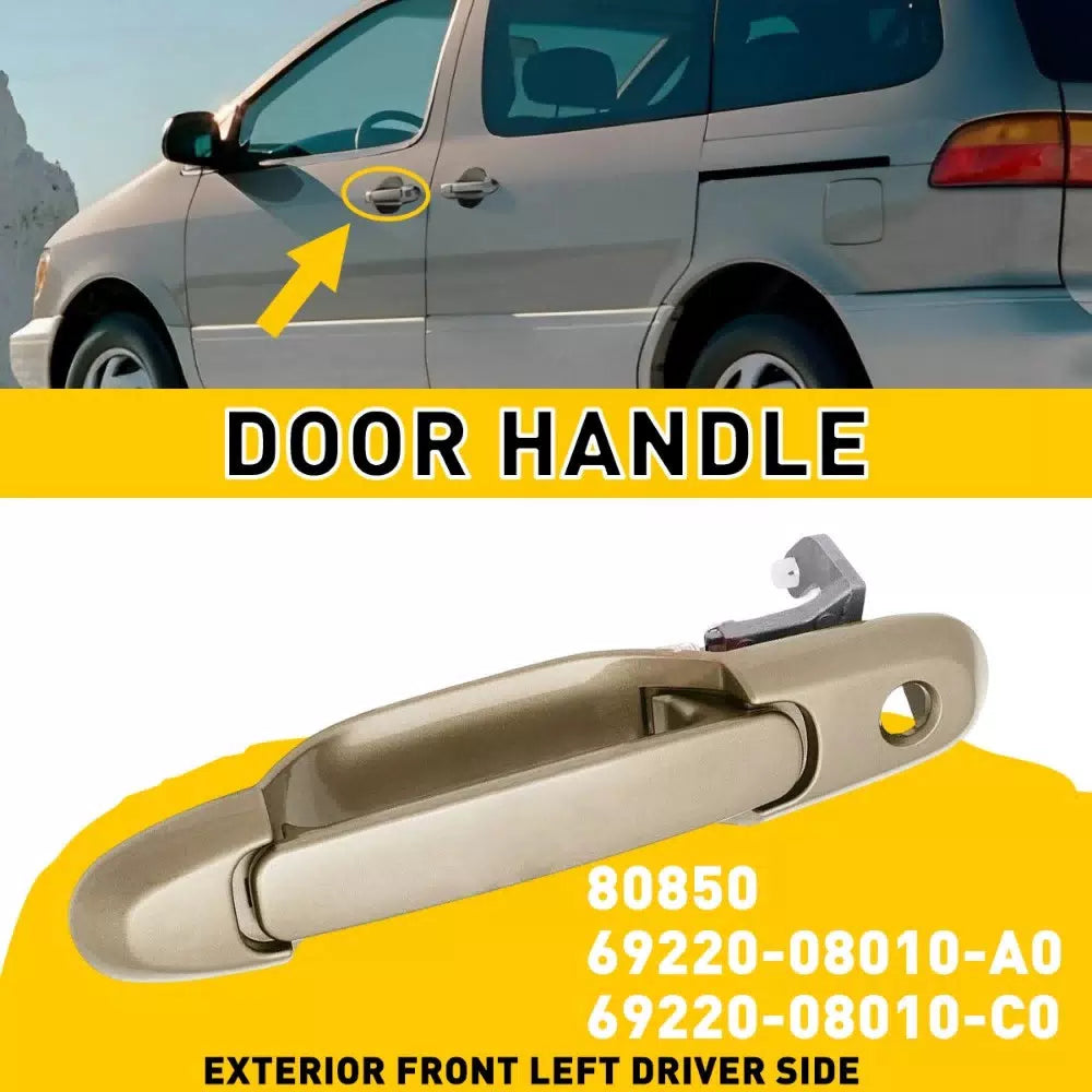 Door Handle Exterior Front Left Driver For Side 98-03 Toyota Sienna Beige EOA 6B93BC-57 [9]