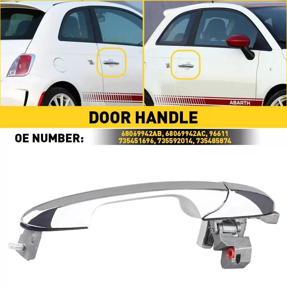 Door Handle Front Passenger Right Side RH Chrome Hand For Fiat 500 68069942AC EA 6B93BC-57 [1]