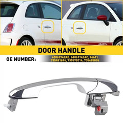 Door Handle Front Passenger Right Side RH Chrome Hand For Fiat 500 68069942AC EA 6B93BC-57 [1]
