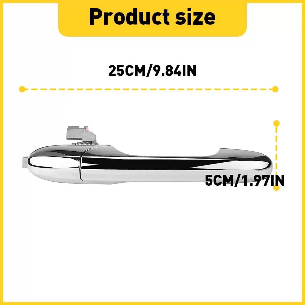 Door Handle Front Passenger Right Side RH Chrome Hand For Fiat 500 68069942AC EA 6B93BC-57 [3]