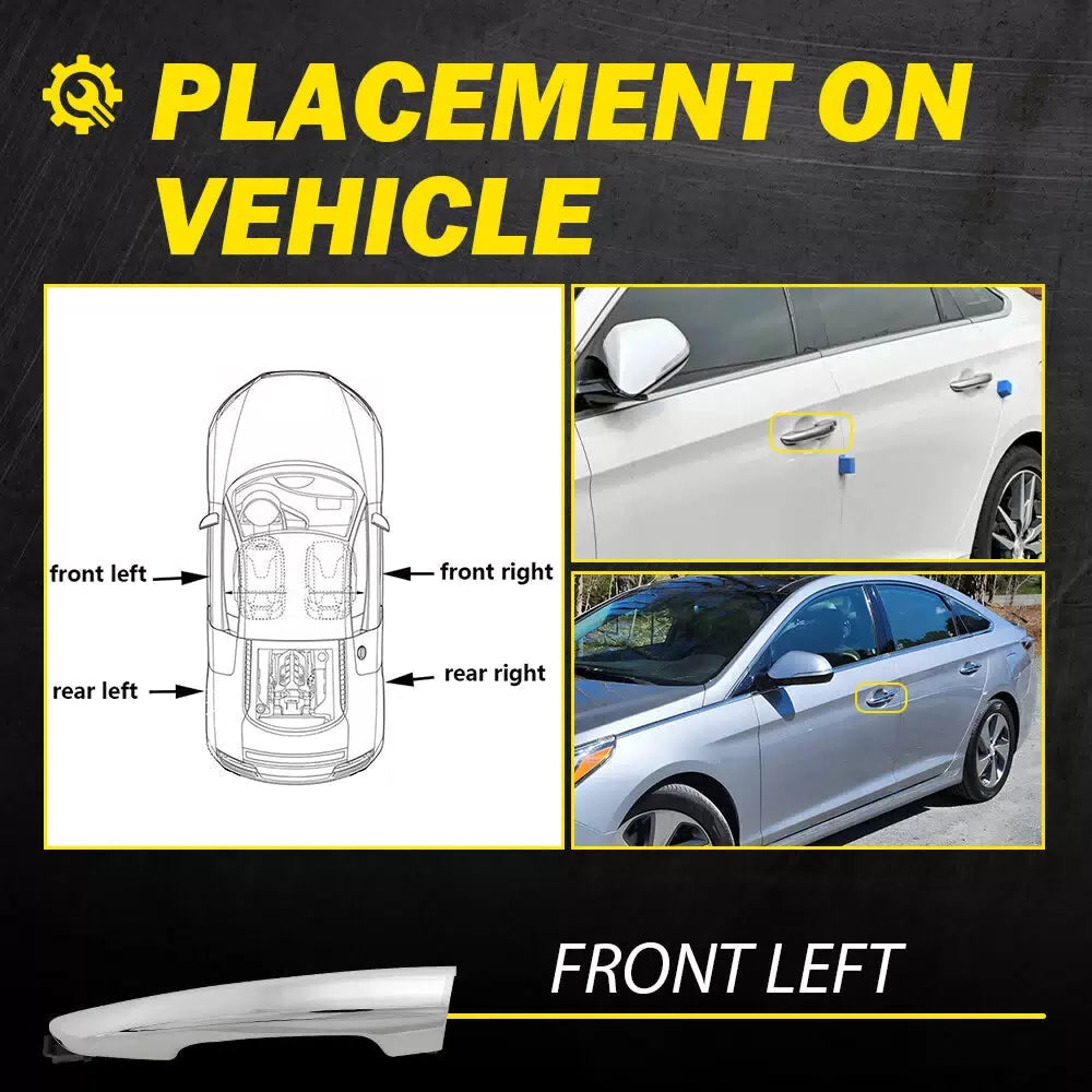 Door Handles Exterior Front Driver Left Side Hand for Hyundai Sonata 2015-2019 A 6B93BC-57 [7]