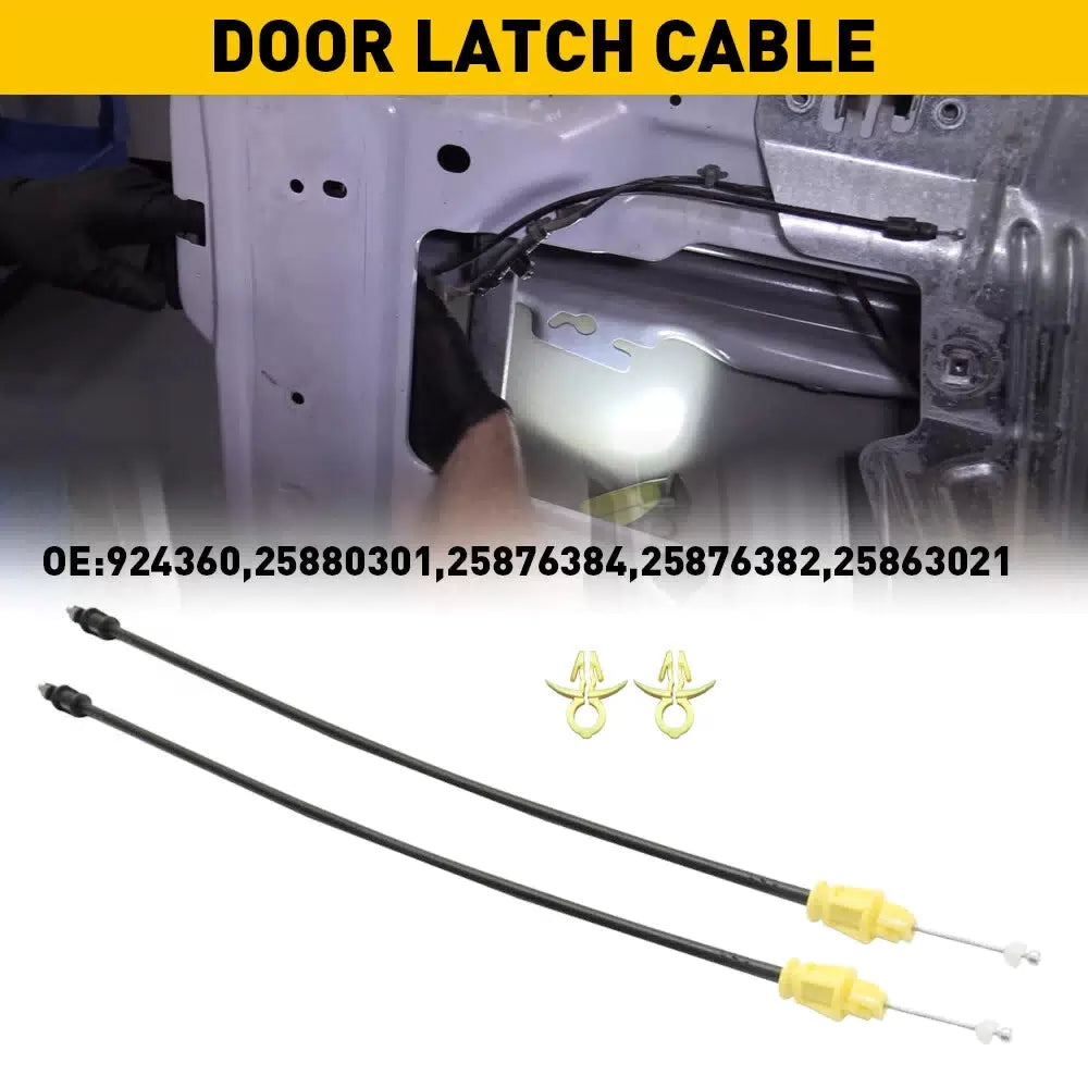 Door Latch Cable Fit 2007-2013 Chevy GMC Silverado Sierra 1500 Front Left&Right 6B93BC-57 [1]