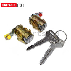 Door Lock Cylinder Set with Keys for Toyota Pickup 1989-1995 4Runner 1989-1998 6B93BC-57 [2]