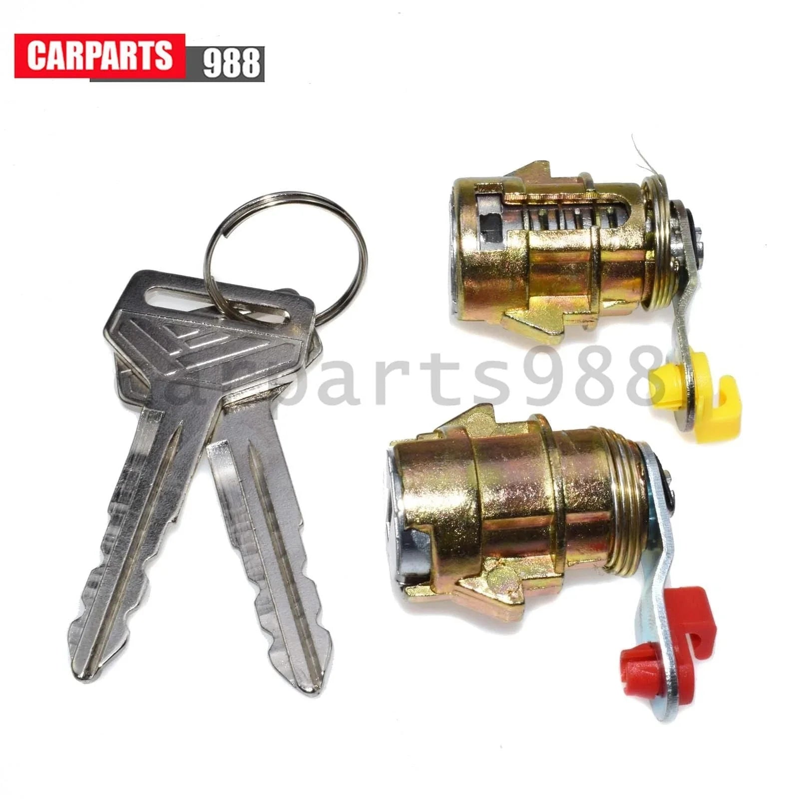 Door Lock Cylinder Set with Keys for Toyota Pickup 1989-1995 4Runner 1989-1998 6B93BC-57 [4]
