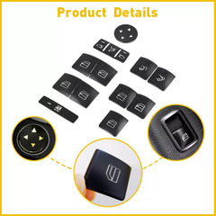 Door Window Switch Button Cover Sticker fit for Mercedes-Benz CLA250 2013-2017 A 6B93BC-57 [3]