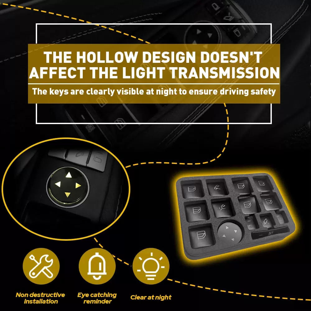 Door Window Switch Button Cover Sticker fit for Mercedes-Benz CLA250 2013-2017 A 6B93BC-57 [5]