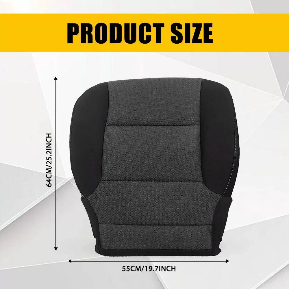 Driver Bottom Cloth Seat Cover Black for 2014-18 GMC Sierra 1500 2500HD 3500HD A 6B93BC-57 [3]
