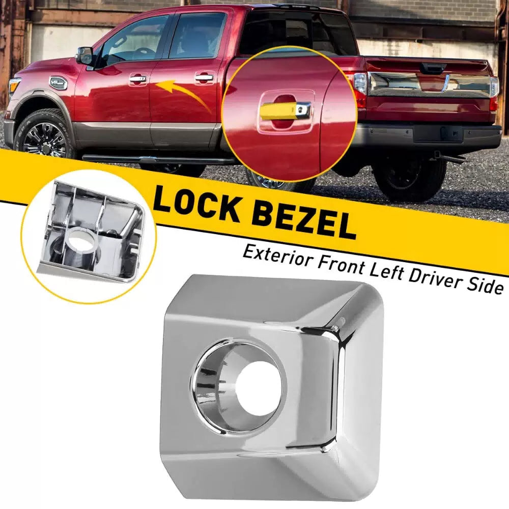 Driver Door Handle Key Bezel Lock Cover for 04-19 Nissan Titan 80647-9FU0B EOA 6B93BC-57 [1]