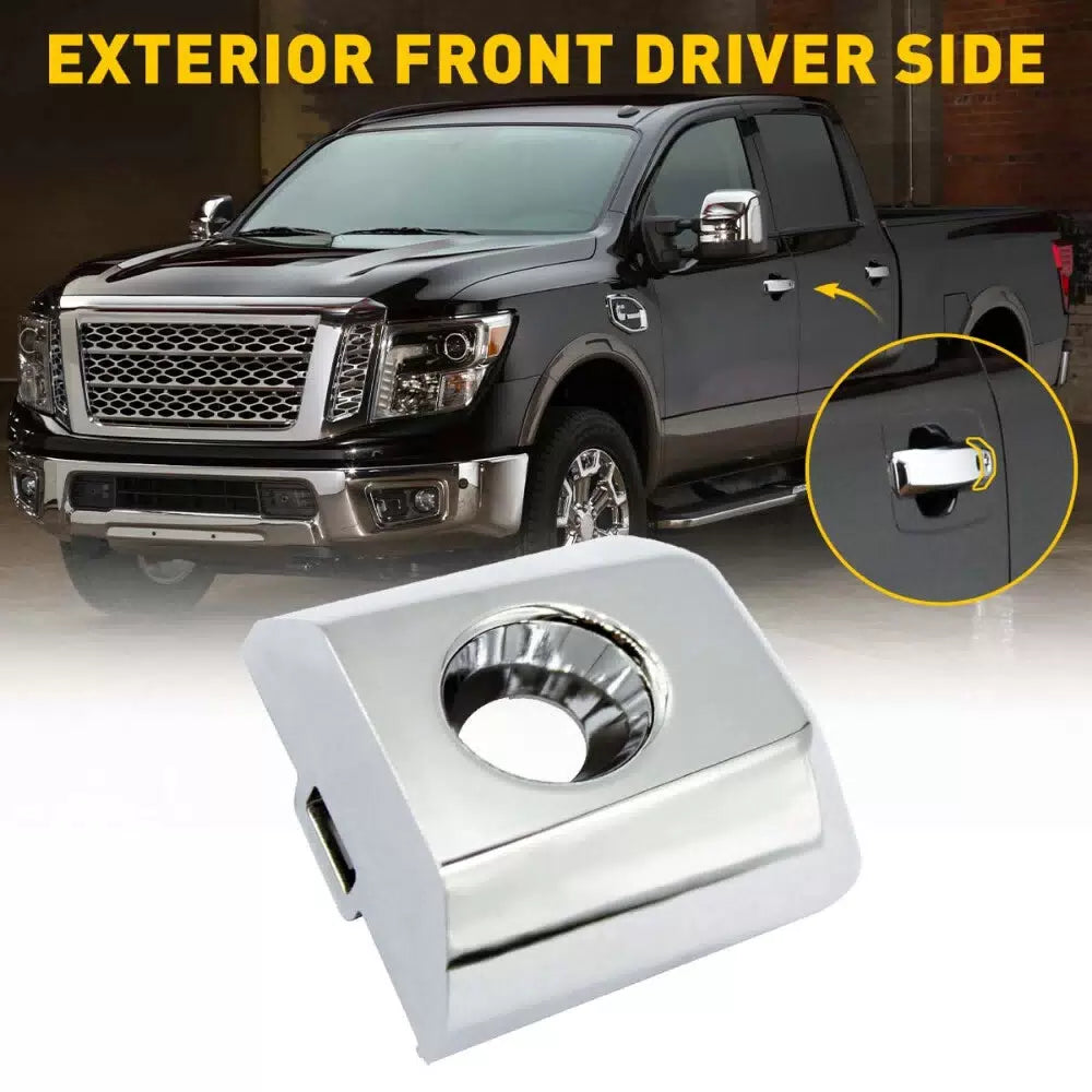 Driver Door Handle Key Bezel Lock Cover for 04-19 Nissan Titan 80647-9FU0B EOA 6B93BC-57 [11]