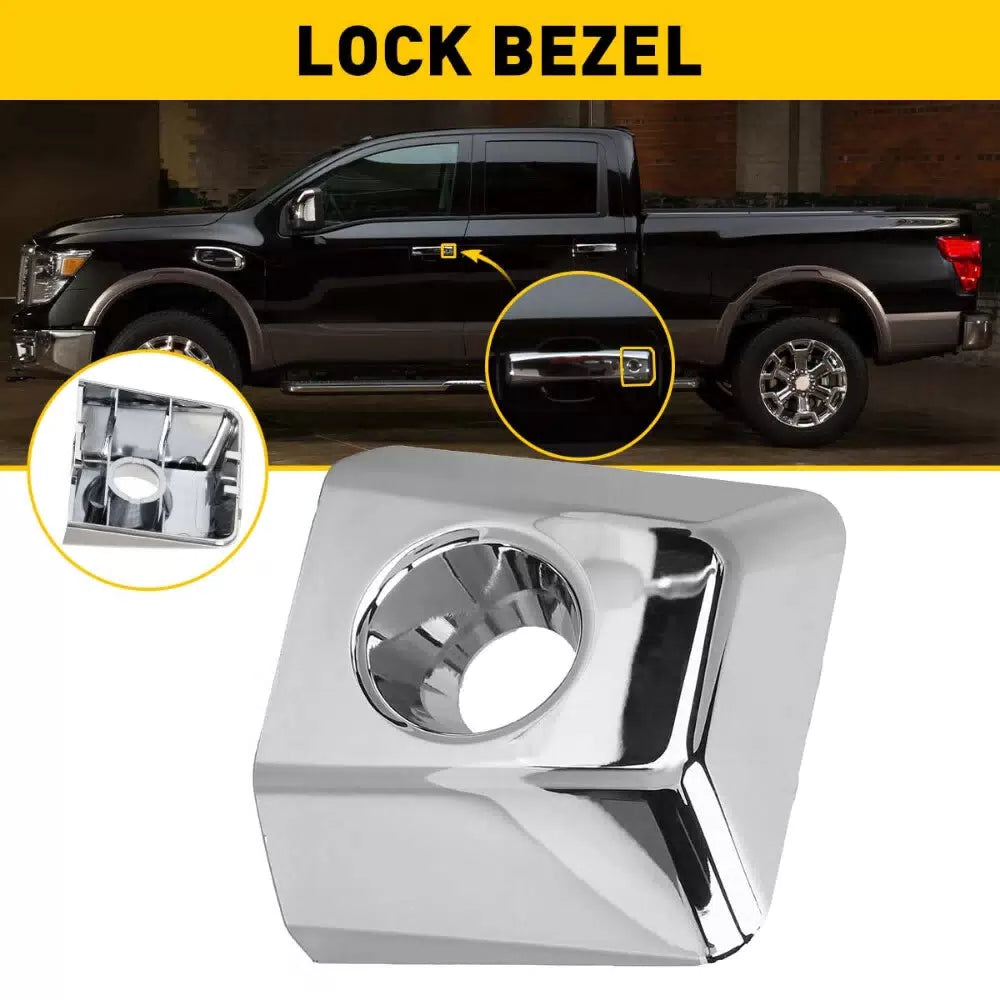 Driver Door Handle Key Bezel Lock Cover for 04-19 Nissan Titan 80647-9FU0B EOA 6B93BC-57 [8]
