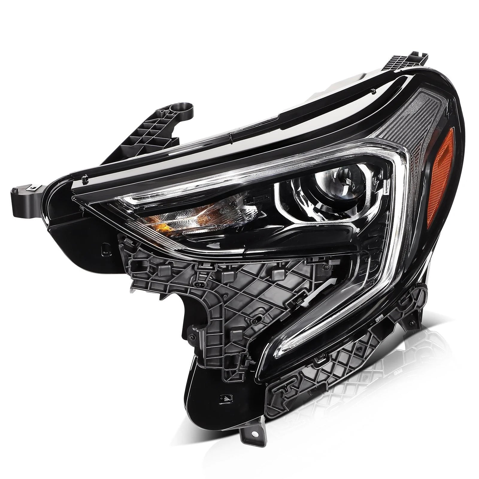 Driver Left Side HID Headlight Assembly For 2018-2021 GMC Terrain Black Amber 6B93BC-57 [5]