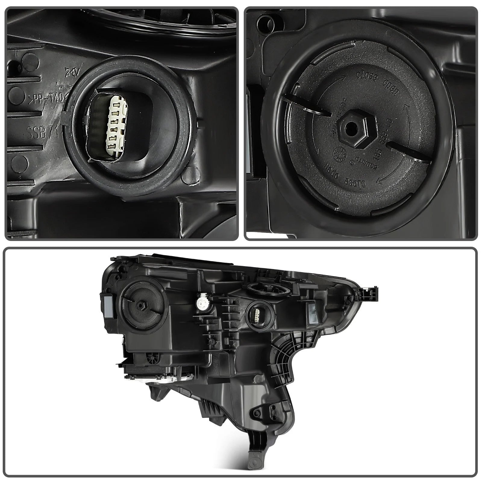 Driver Left Side HID Headlight Assembly For 2018-2021 GMC Terrain Black Amber 6B93BC-57 [8]