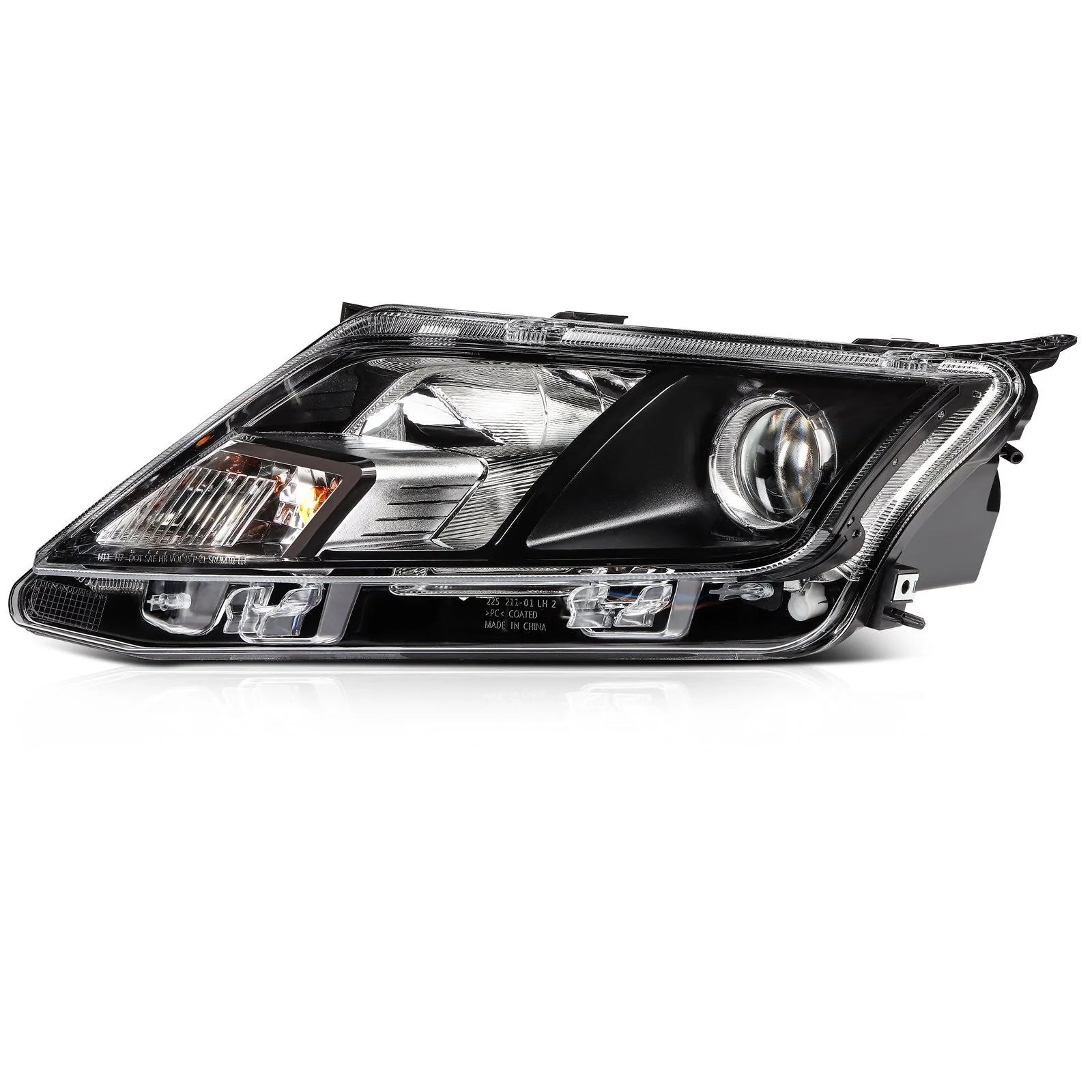 Driver Left Side Halogen Headlight Assembly For 2010-2012 Ford Fusion Black KOEEP [1]