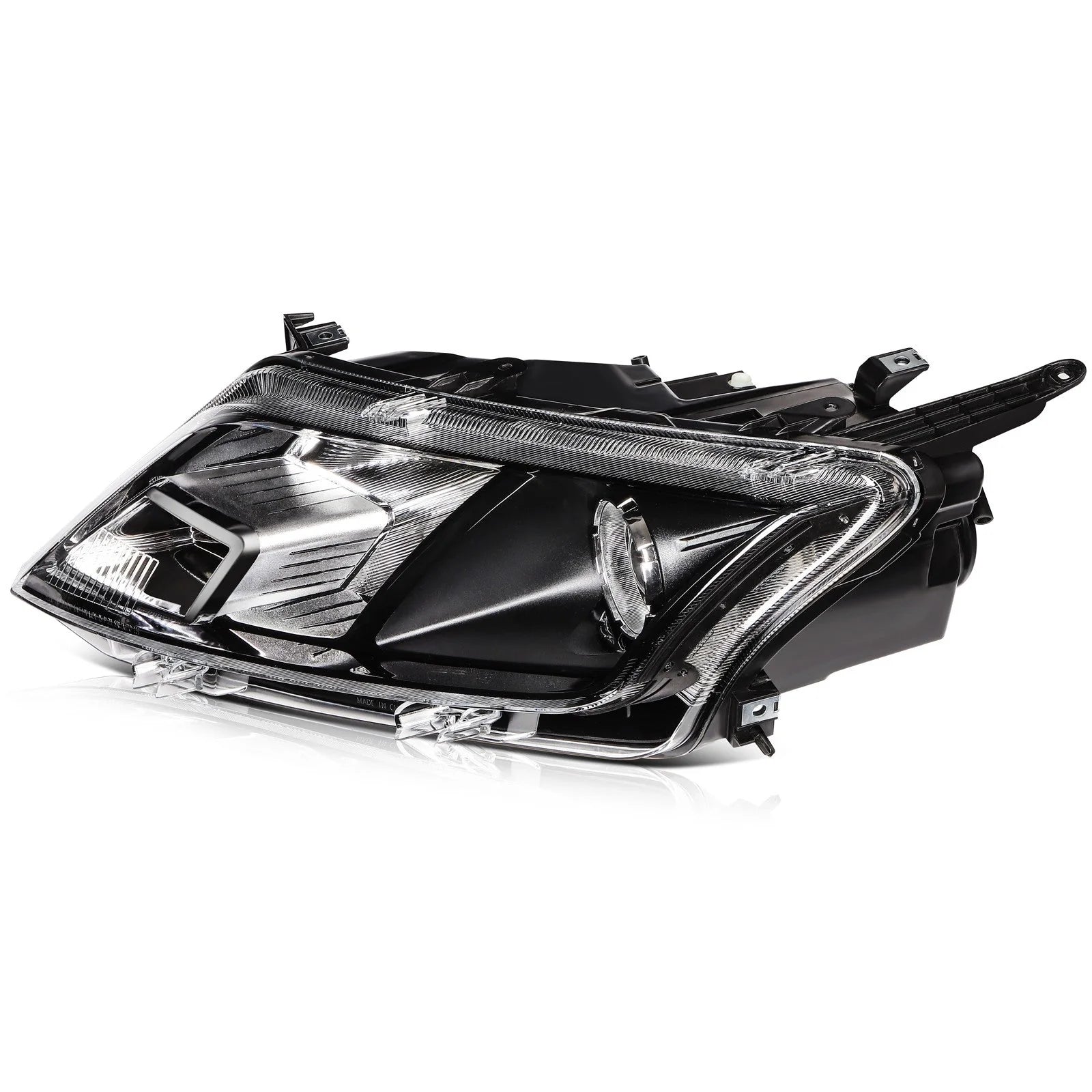 Driver Left Side Halogen Headlight Assembly For 2010-2012 Ford Fusion Black KOEEP [2]