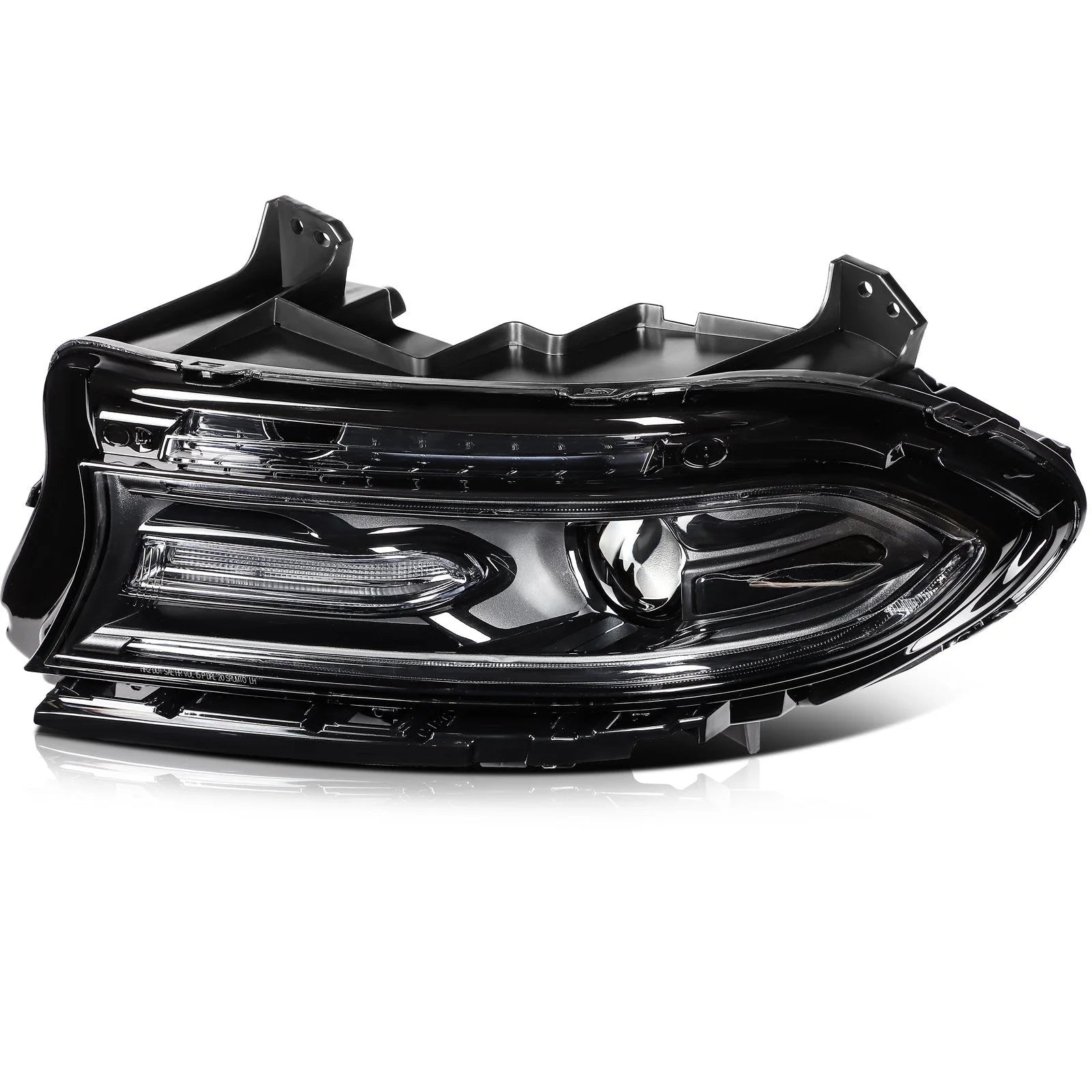 Driver Left Side Halogen Headlight Assembly For 2015-2021 Dodge Charger Black 6B93BC-57 [2]