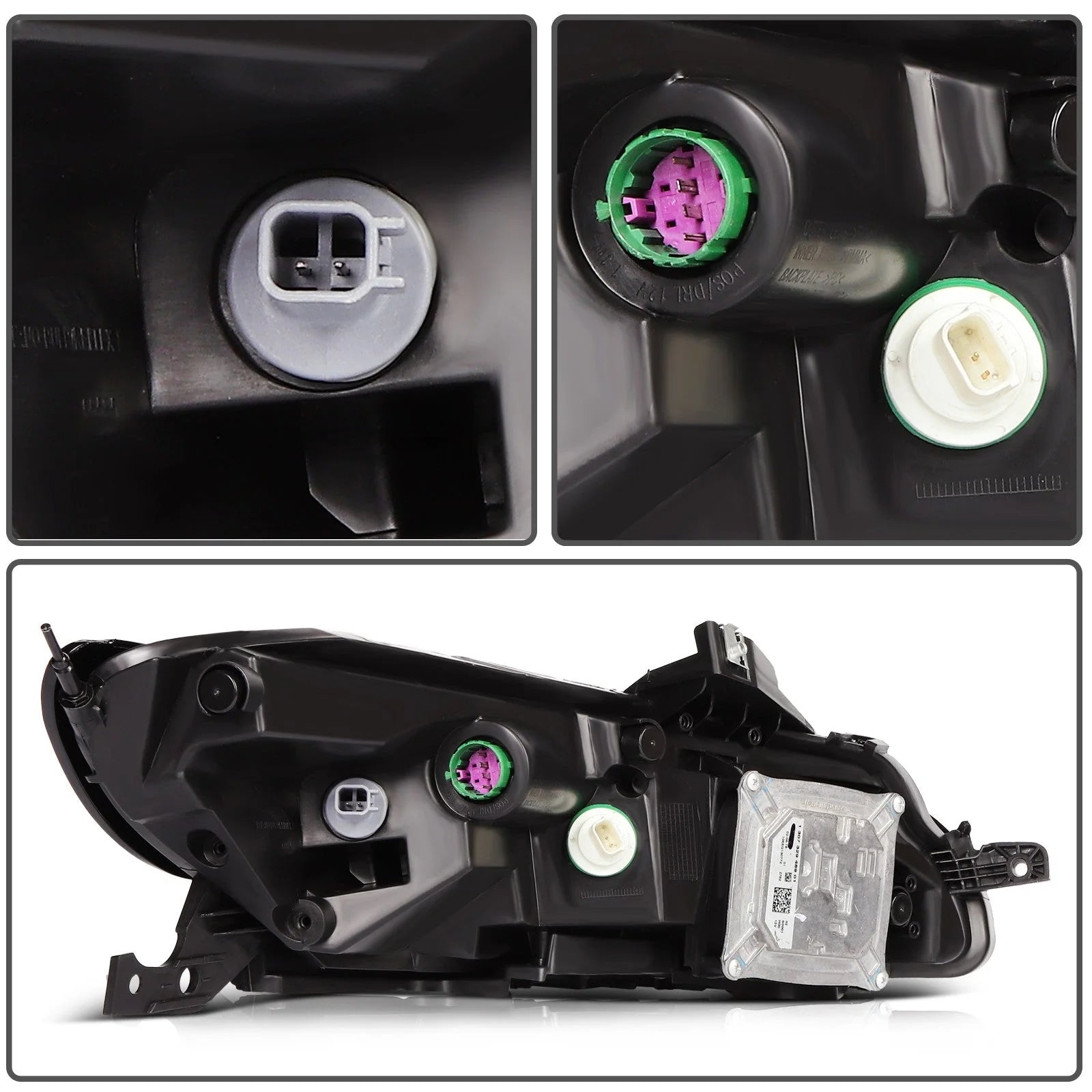 Driver Left Side Headlight For 2014-2018 Jeep Cherokee 2.4L 3.2L Black Amber 6B93BC-57 [8]