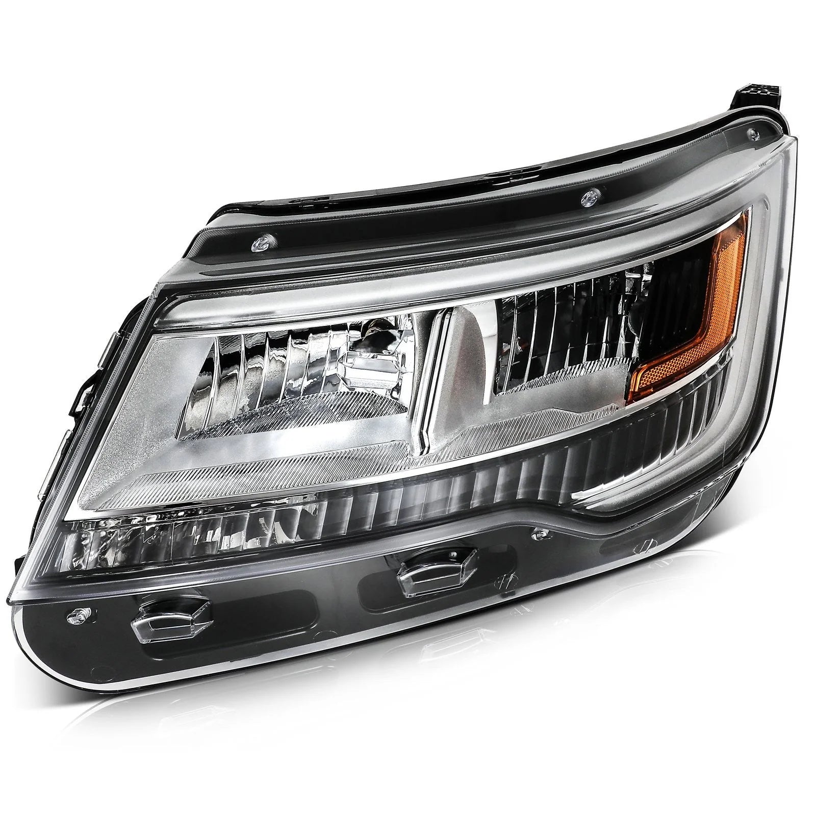 Driver Left Side Headlight For 2016-2018 Ford Explorer 2.3L 3.5L Black Amber KOEEP [5]