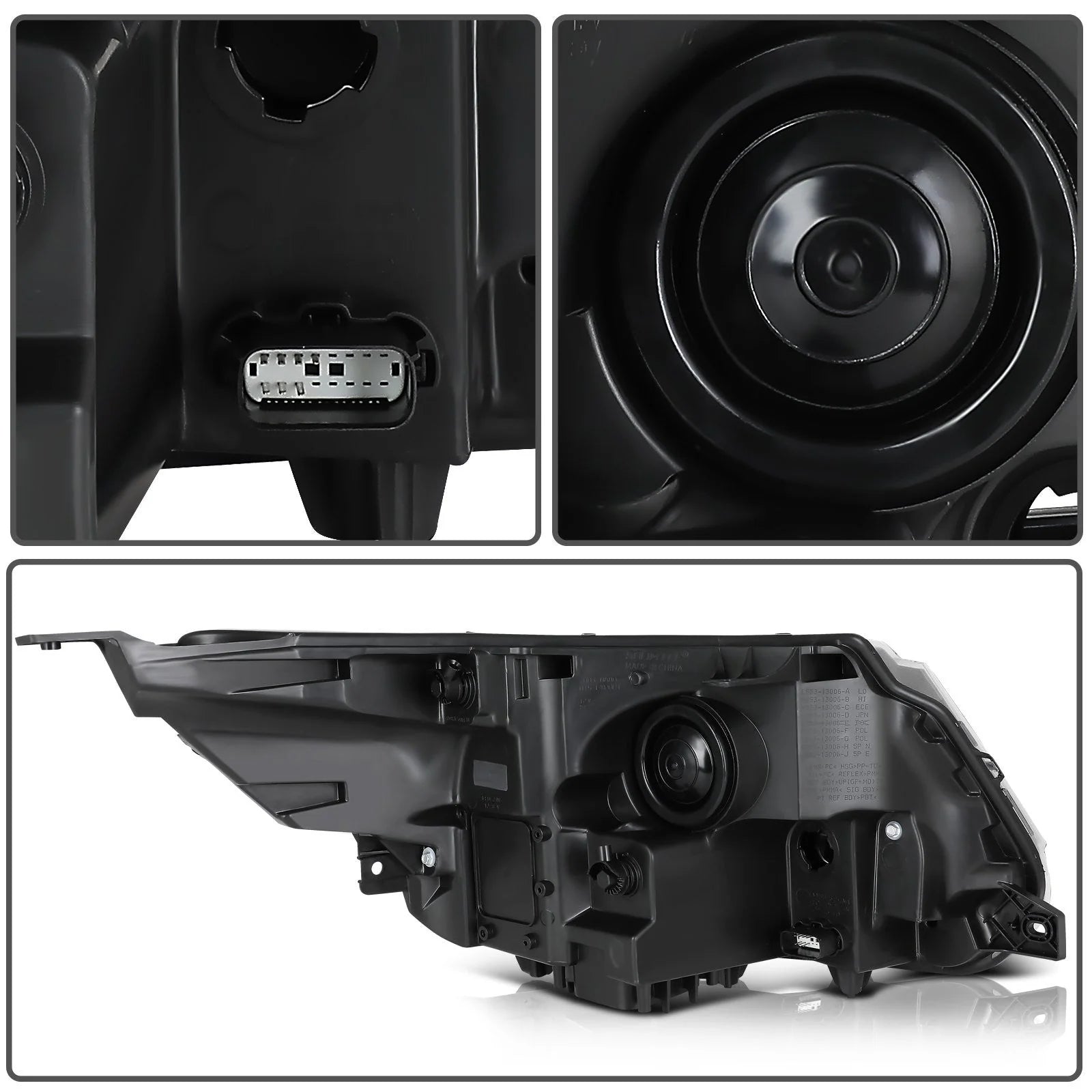 Driver Left Side Headlight For 2016-2018 Ford Explorer 2.3L 3.5L Black Amber KOEEP [9]