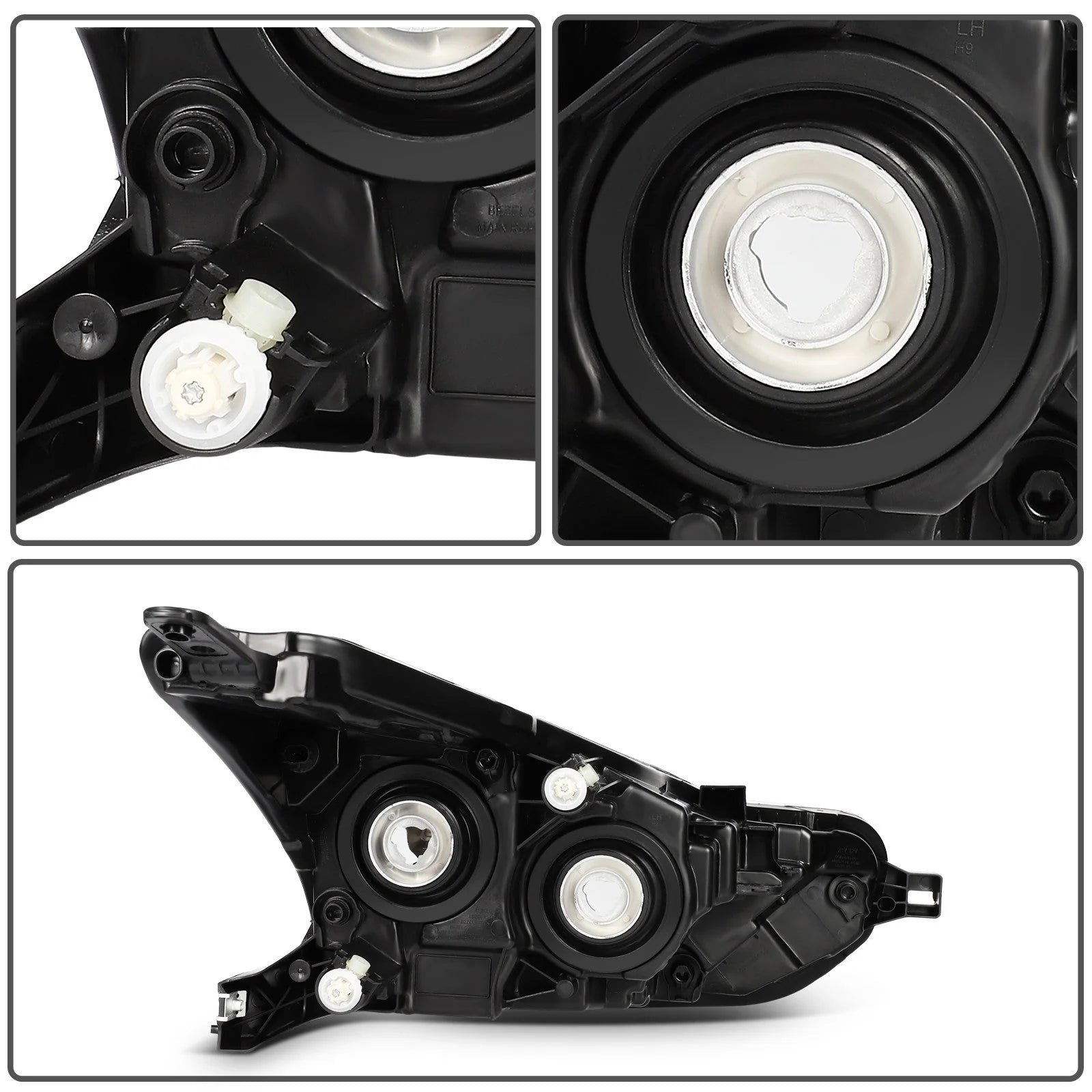 Driver Left Side Headlight For 2020-2021 Nissan For Versa S SV 1.6L Black Amber 6B93BC-57 [9]