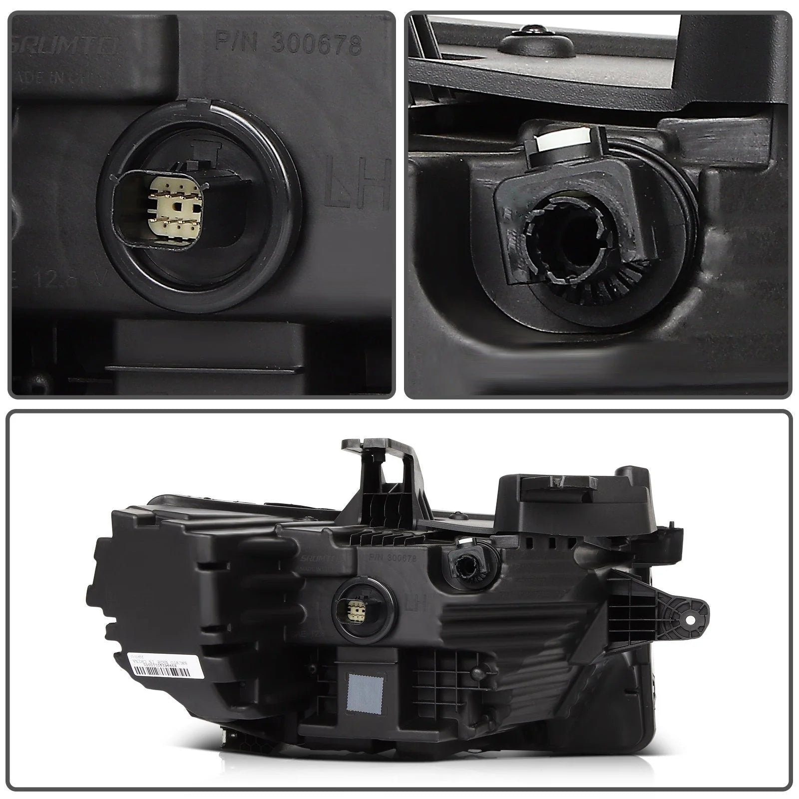 Driver Left Side LED Headlight Assembly For 2020-2023 GMC Acadia Black Amber 6B93BC-57 [9]