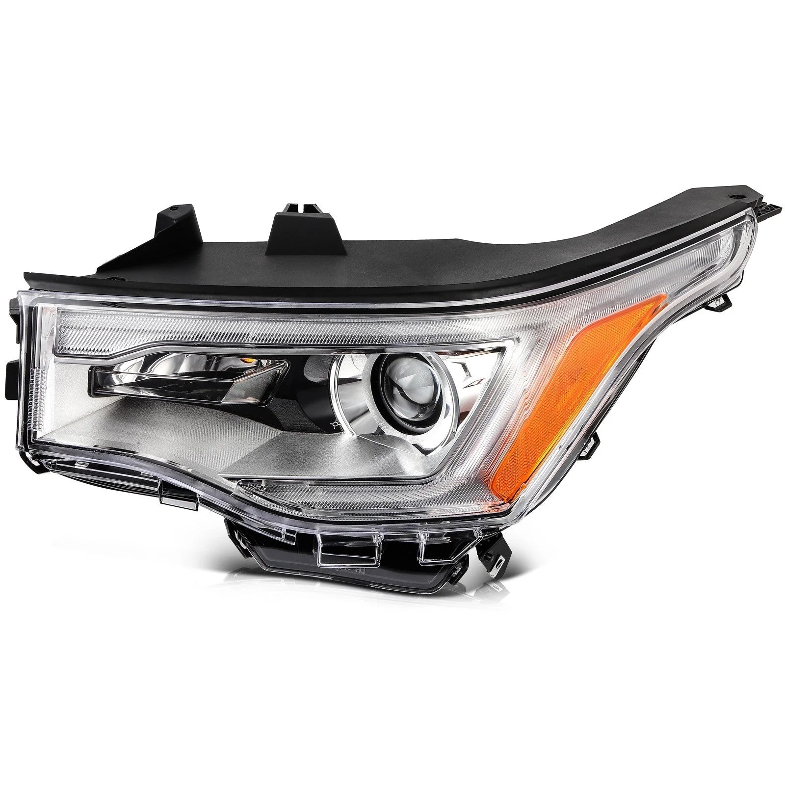 Driver Left Side LED Headlight For 2017-2019 GMC Acadia 2.5L 3.6L Chrome Amber 6B93BC-57 [4]