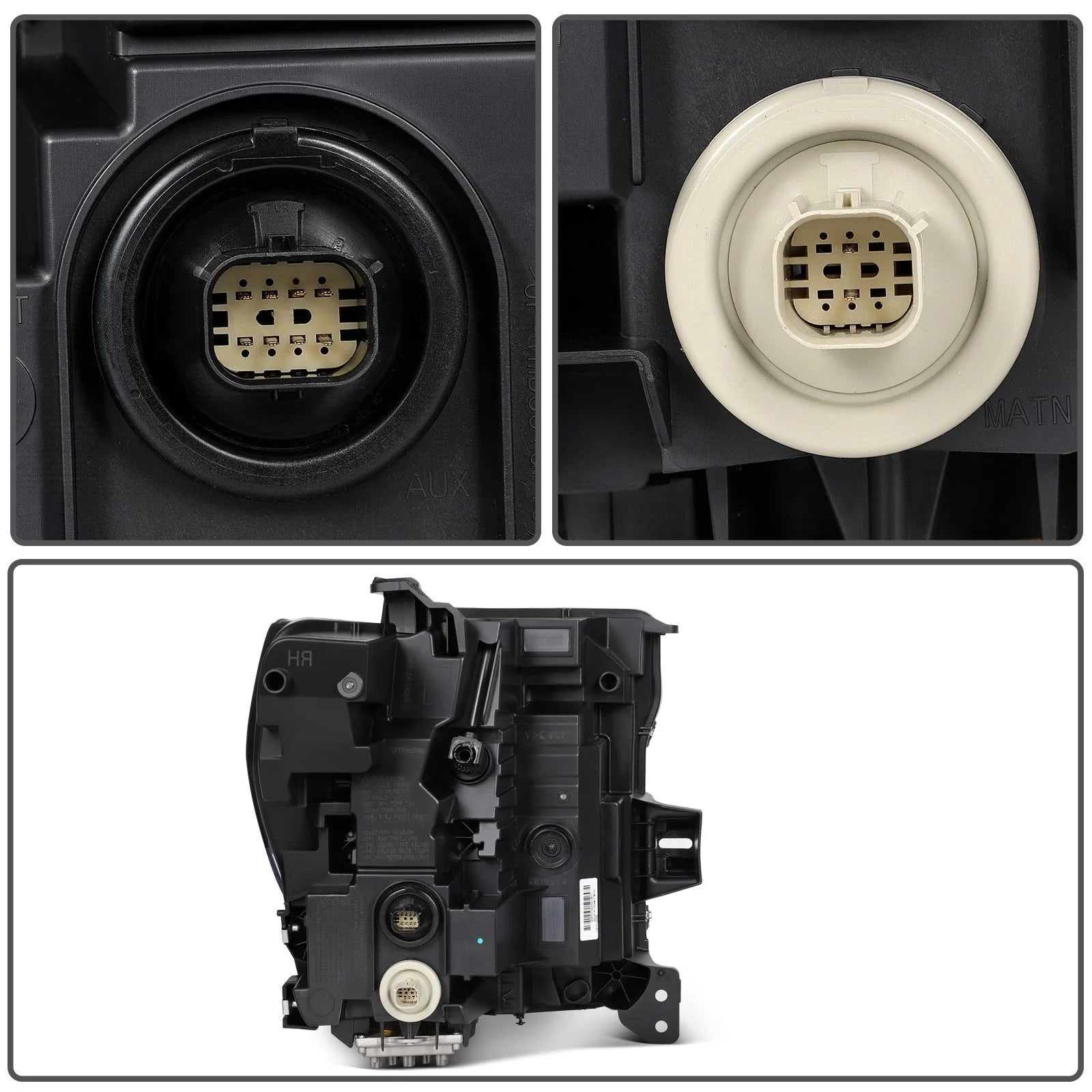 Driver Left Side LED Headlight For 2020-2023 GMC Sierra 2500HD 3500HD 6.6L Black 6B93BC-57 [7]