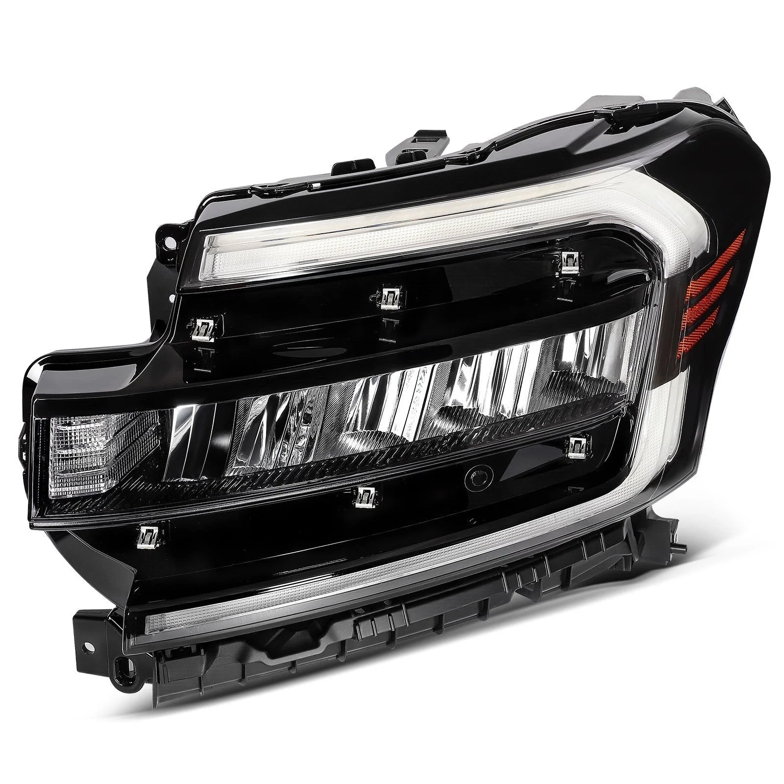 Driver Left Side LED Headlight For 2022-2024 Ford Expedition 3.5L Black Amber 6B93BC-57 [2]