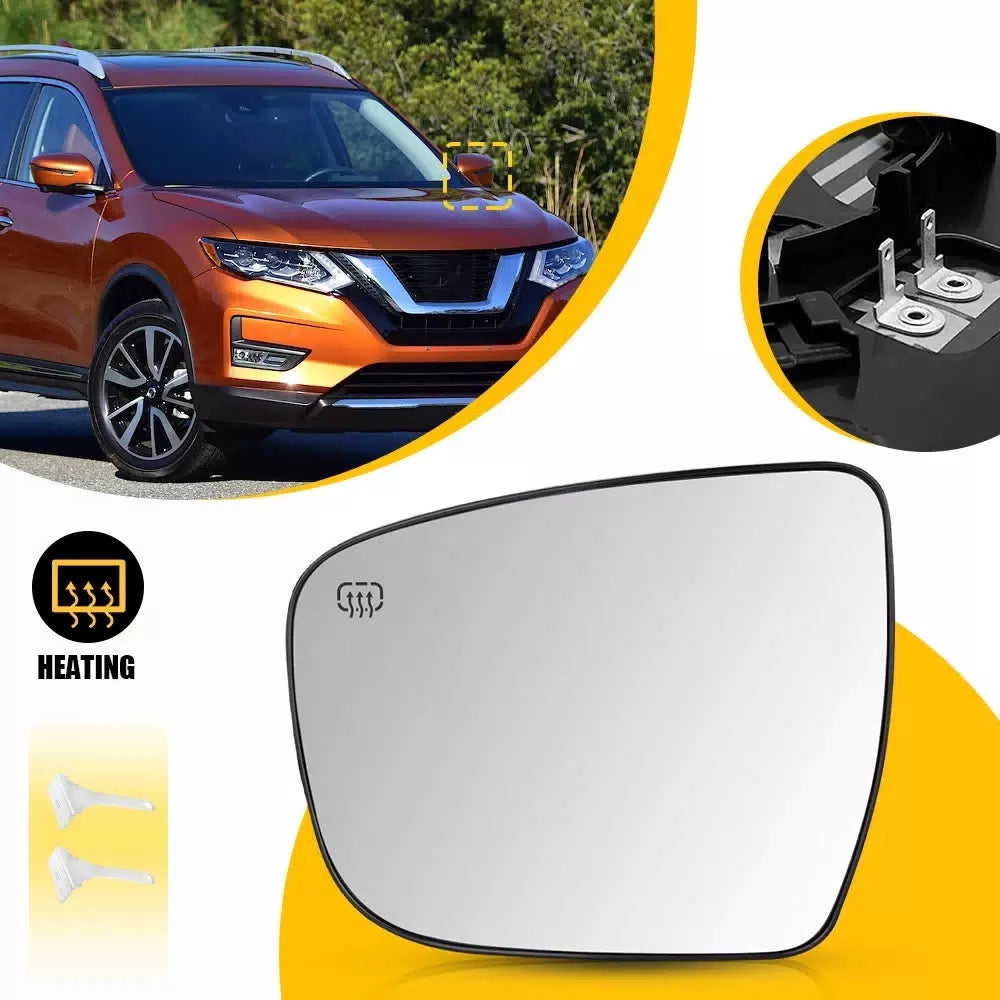 Driver Left Side Mirror Glass For 2014-2020 Nissan Rogue 963664BA1A NI1324120 EA 6B93BC-57 [1]
