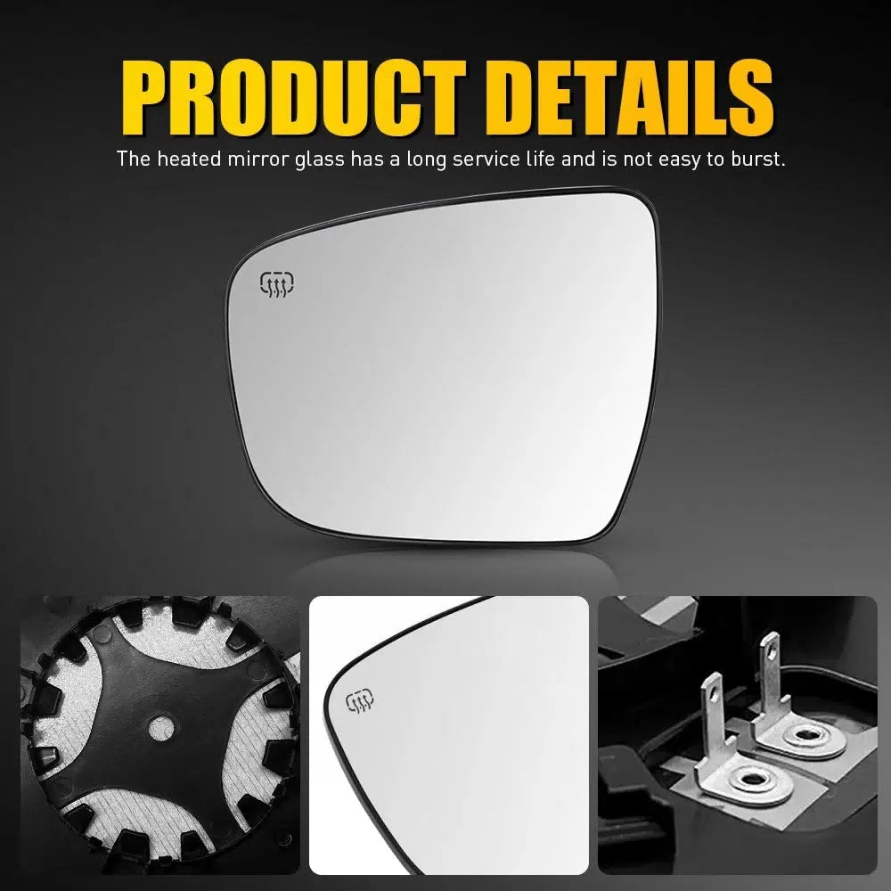 Driver Left Side Mirror Glass For 2014-2020 Nissan Rogue 963664BA1A NI1324120 EA 6B93BC-57 [9]