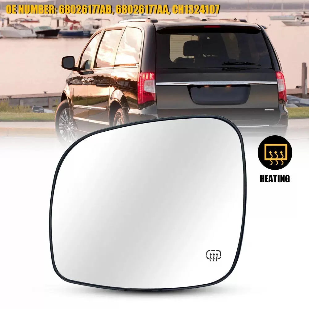 Driver Side Heated Mirror Glass For 08-20 Grand Caravan Town & Country RAM CV 6B93BC-57 [1]