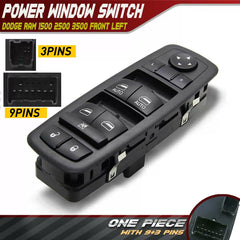 Driver Side Power Master Window Switch for Dodge Ram 1500 2009 - 2012 4Door EOA 6B93BC-57 [1]
