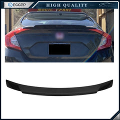 Duckbill Trunk Spoiler Fits 2016-2021 Honda Civic Glossy Black 6B93BC-57 [1]