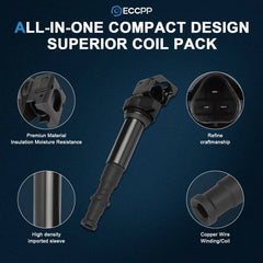 ECCPP 10 Ignition Coils For 5.0L V10 BMW M5 M6 2006 2007 2008 2009 2010 6B93BC-57 [2]