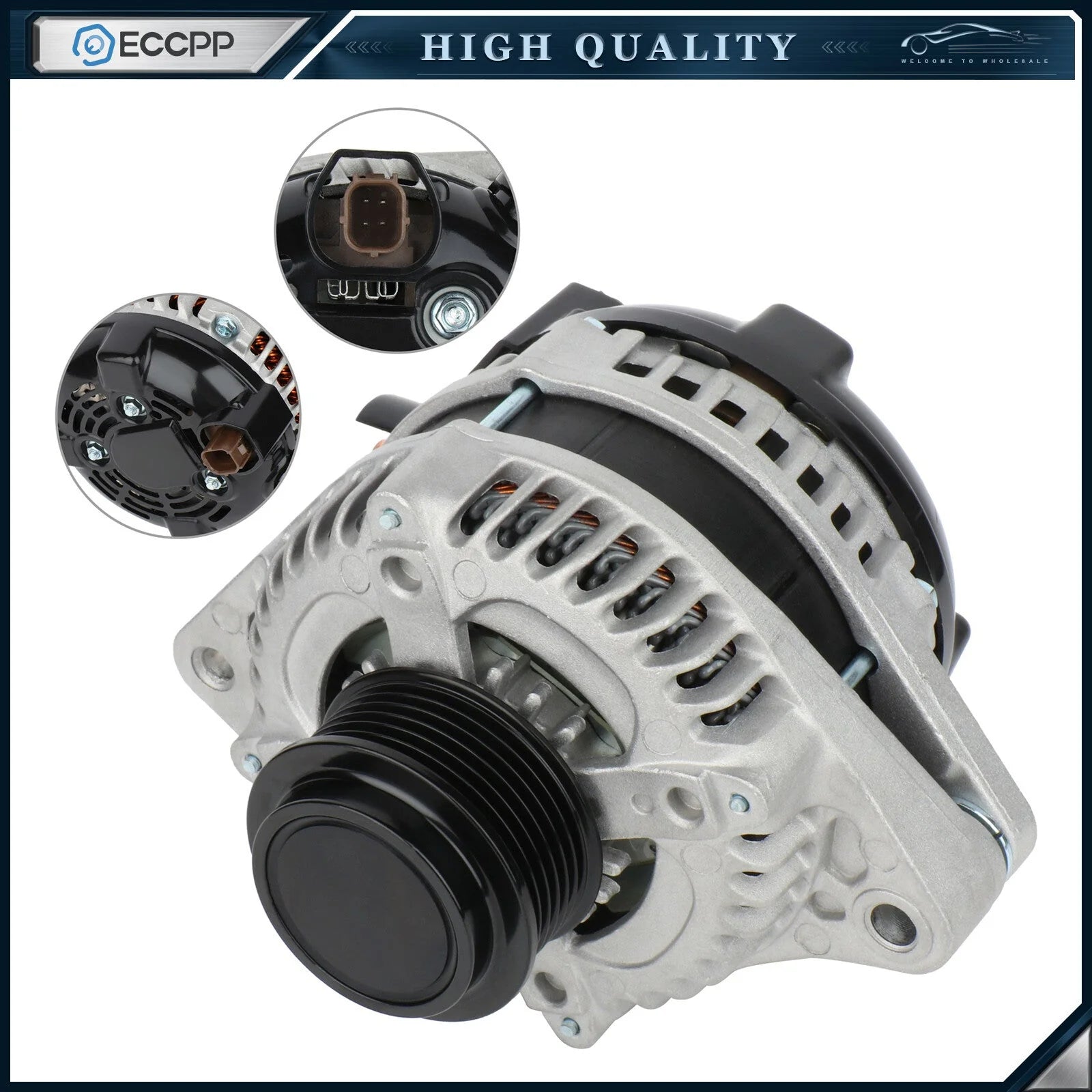 ECCPP 130 Amp Alternator for Honda 2012-2015 Pilot 2011-2013 Odyssey 3.5L 11573 6B93BC-57 [1]