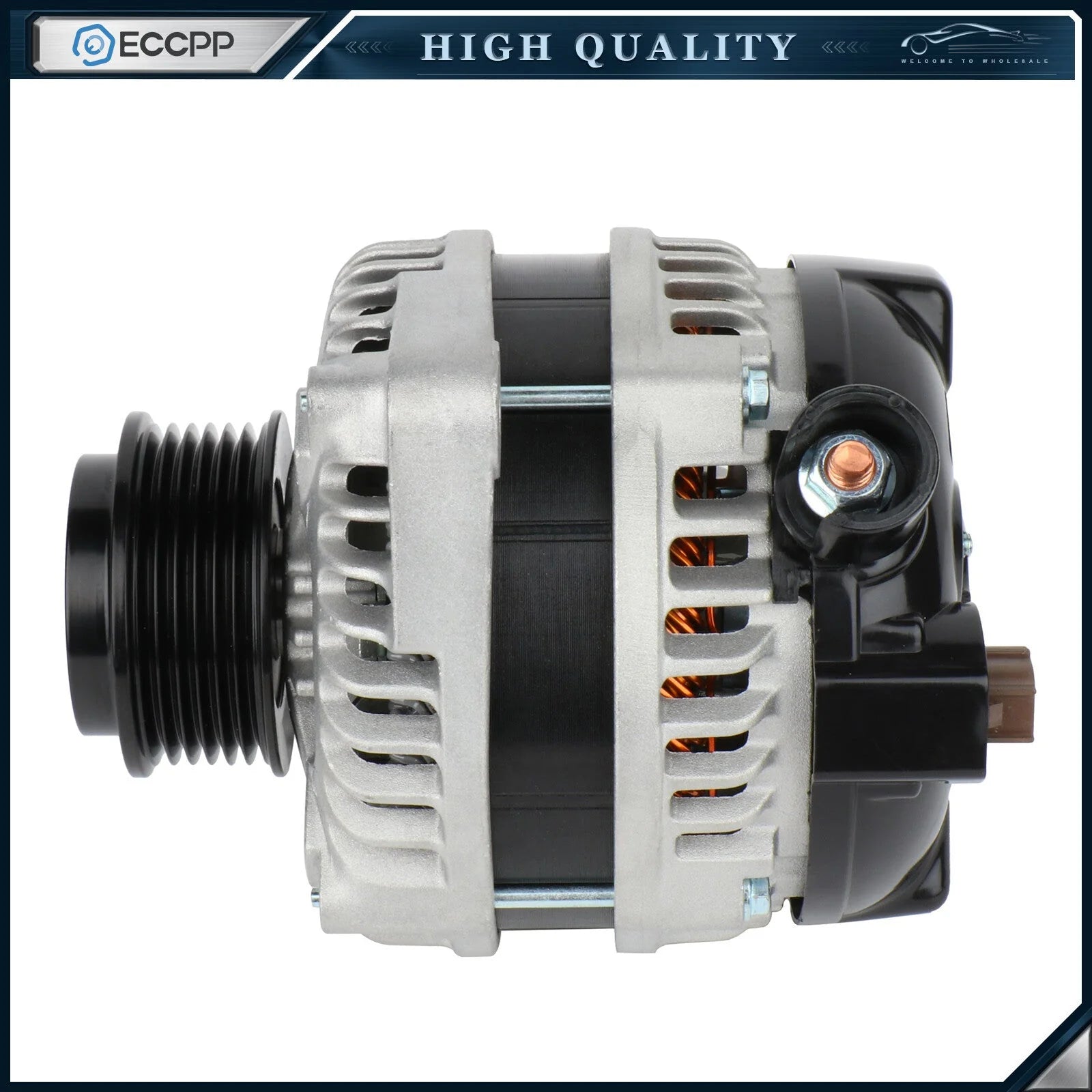ECCPP 130 Amp Alternator for Honda 2012-2015 Pilot 2011-2013 Odyssey 3.5L 11573 6B93BC-57 [9]