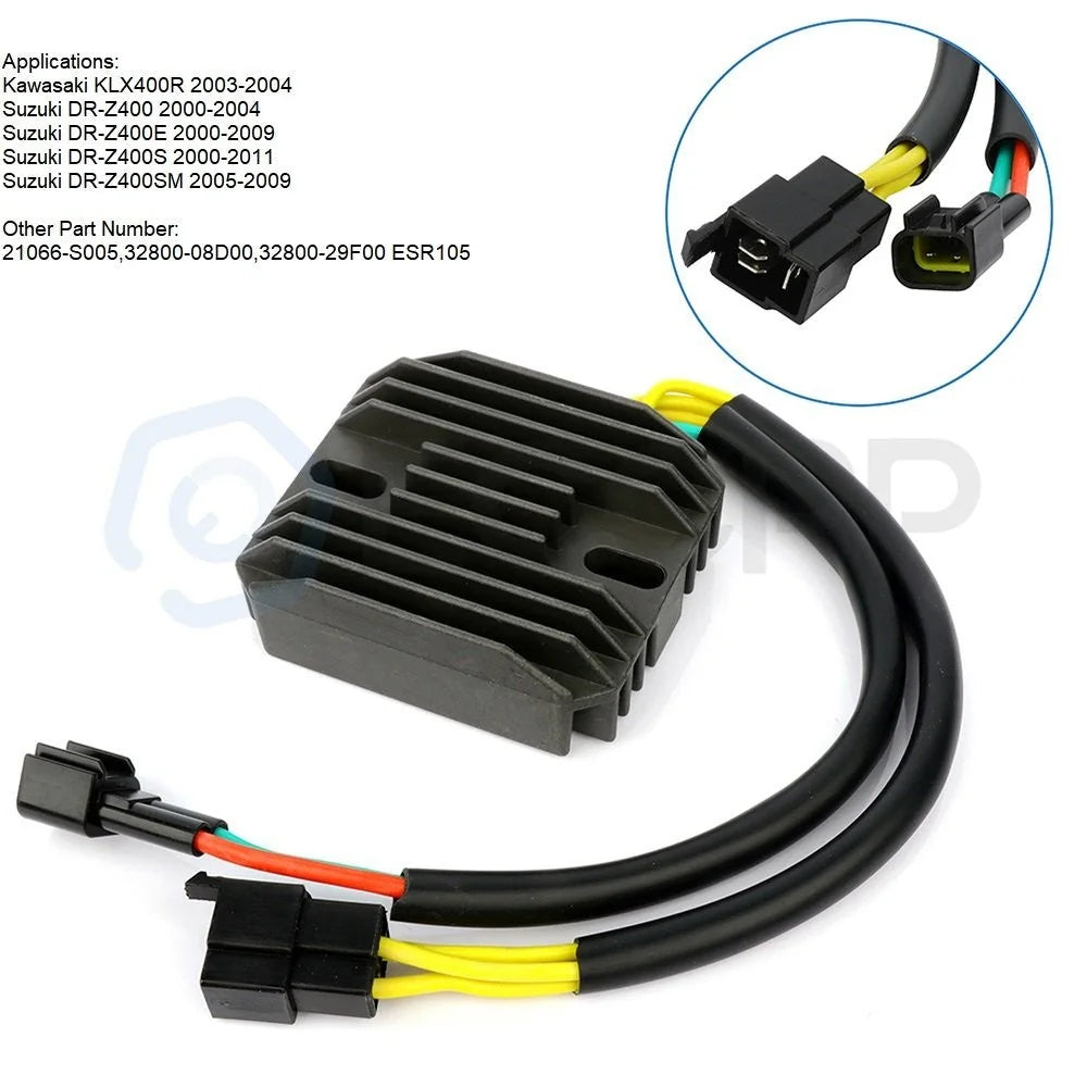 ECCPP 2Pcs Rectifier Fits KAWASAKI KLX400R KLX400SR KLX400 2003-2004 21066-S005 KOEEP [2]
