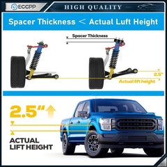 ECCPP 2.5" Front 2" Rear Leveling Lift Kit For Toyota 4Runner FJ Cruiser 2WD 4WD KOEEP [3]