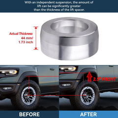 ECCPP 2.5" Front & 1.5" Rear Leveling Lift Kit For 2009-2018 Dodge Ram 1500 RWD KOEEP [2]