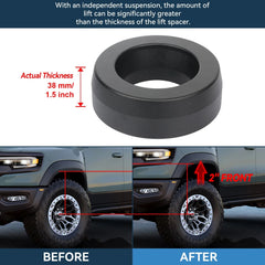 ECCPP 2" Front & 2" Rear Leveling Lift Kit For Dodge Ram 1500 2WD 2009-2018 2013 KOEEP [2]