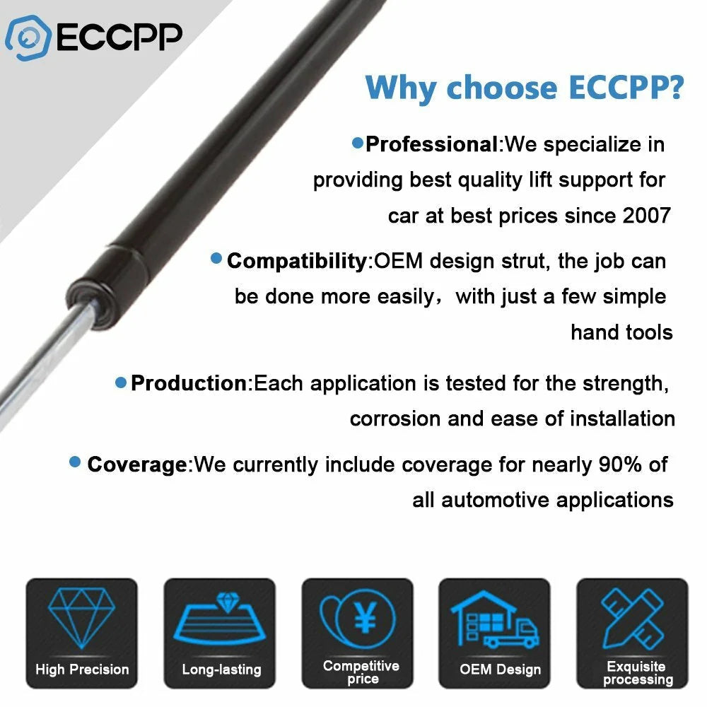 ECCPP 2x Front Hood Spring Lift Supports Struts For 1999-2008 Jaguar S-Type 6350 ECCPP [7]