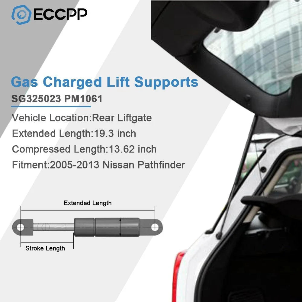 ECCPP 2x Liftgate Rear Hatch Lift Supports Fits 2005-2012 Nissan Pathfinder 6110 ECCPP [2]