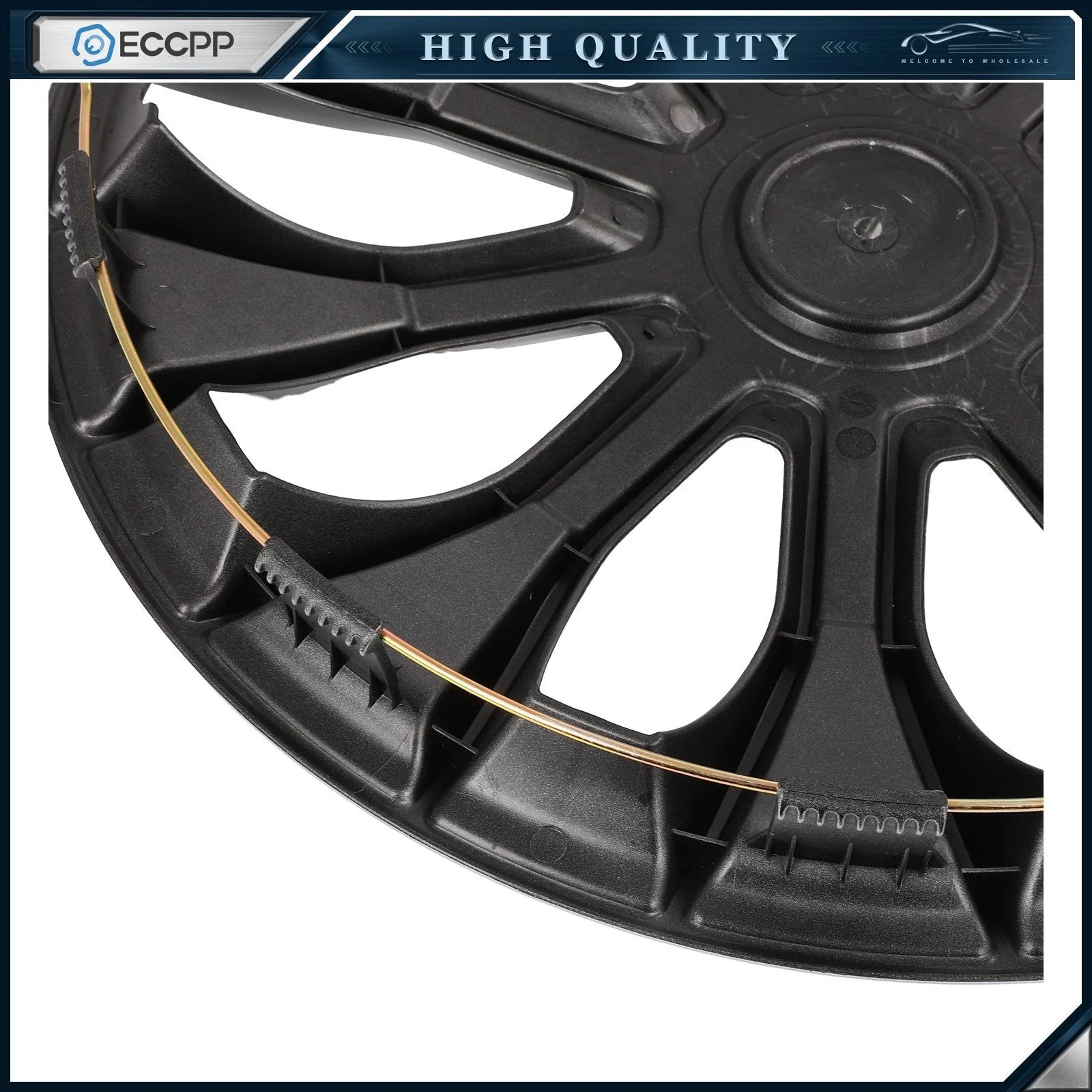 ECCPP 4Pcs 16 inch Wheel Hub Caps For R16 Tires Rims Wheel Covers PP Snap-On KOEEP [11]