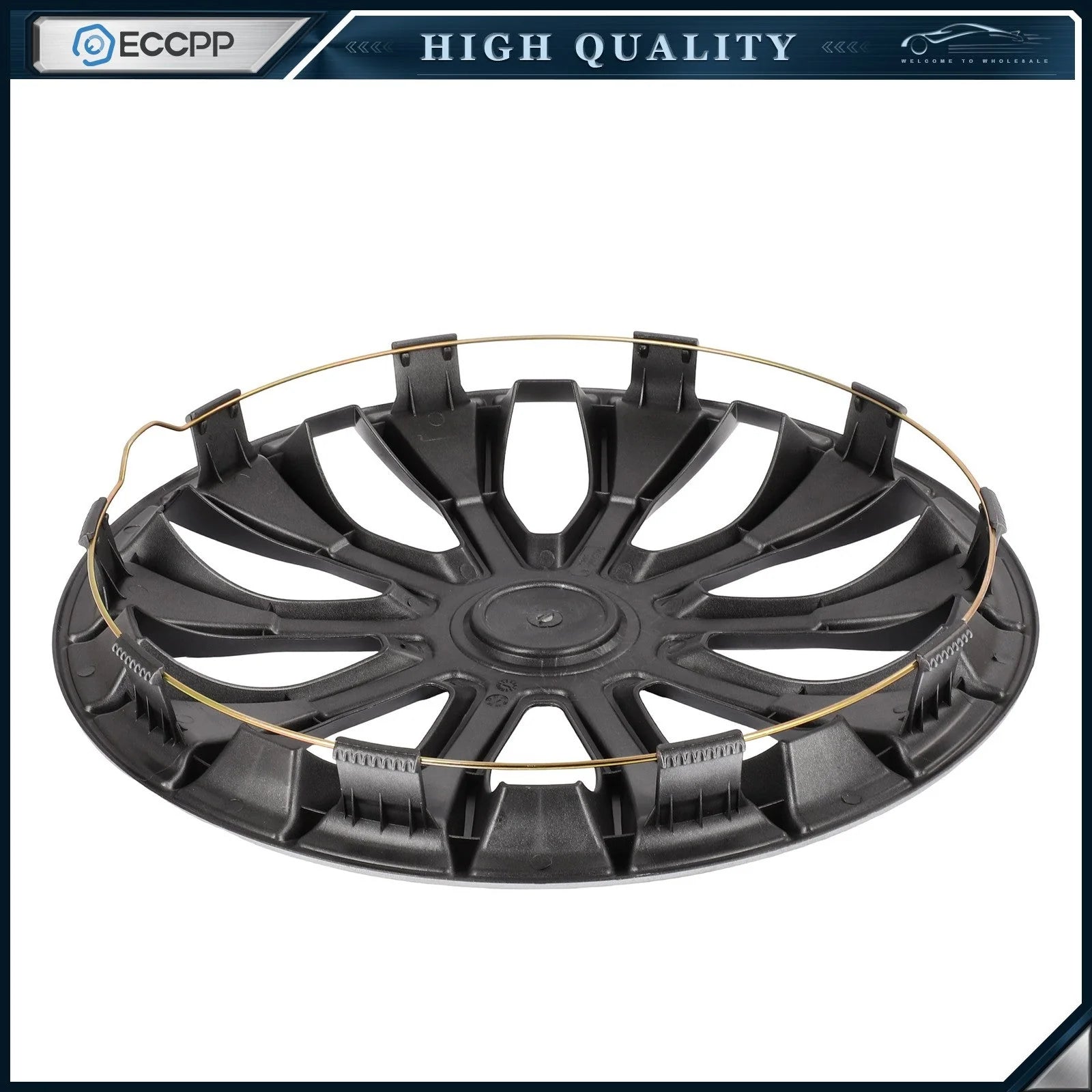 ECCPP 4Pcs 16 inch Wheel Hub Caps For R16 Tires Rims Wheel Covers PP Snap-On KOEEP [5]