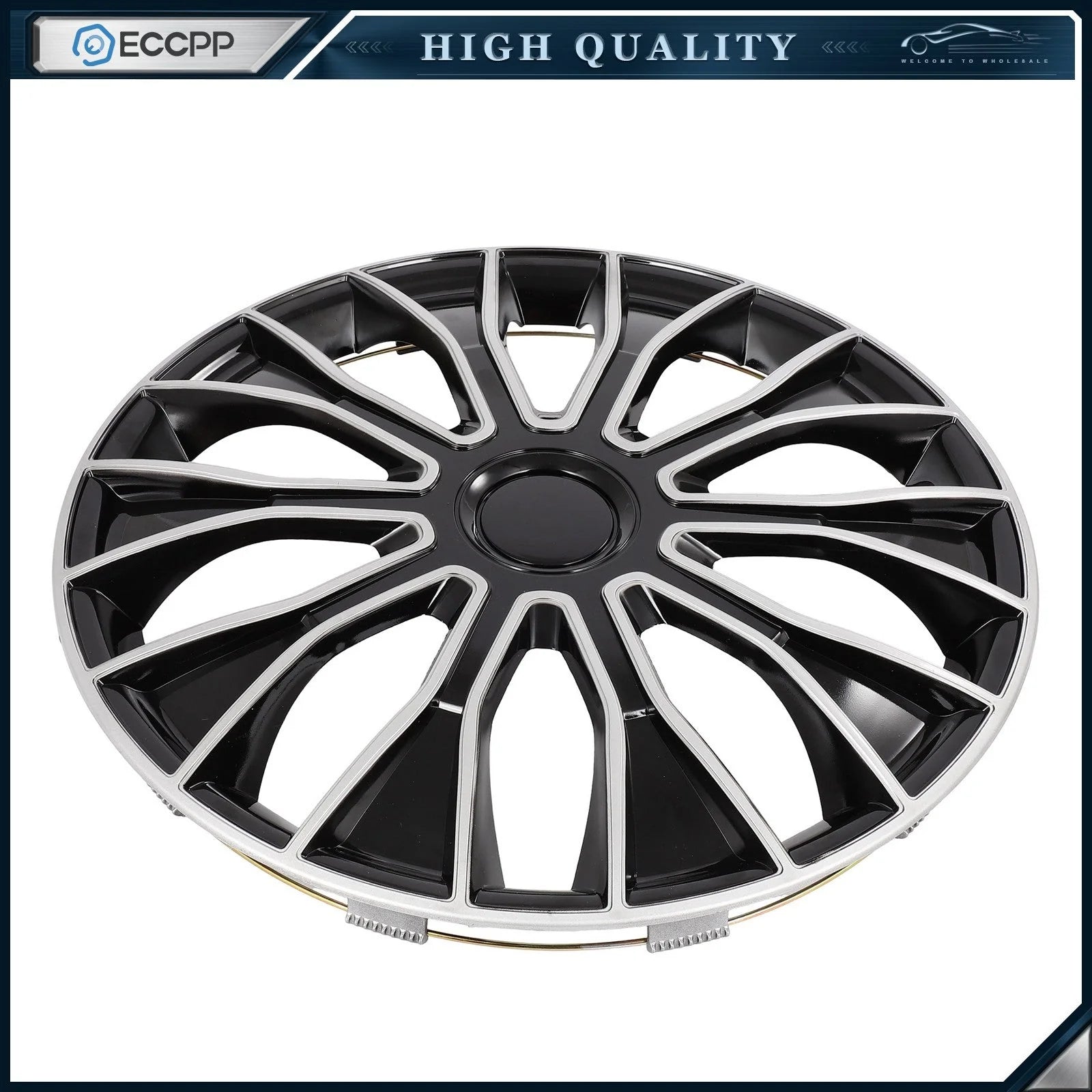 ECCPP 4Pcs 16 inch Wheel Hub Caps For R16 Tires Rims Wheel Covers PP Snap-On KOEEP [6]
