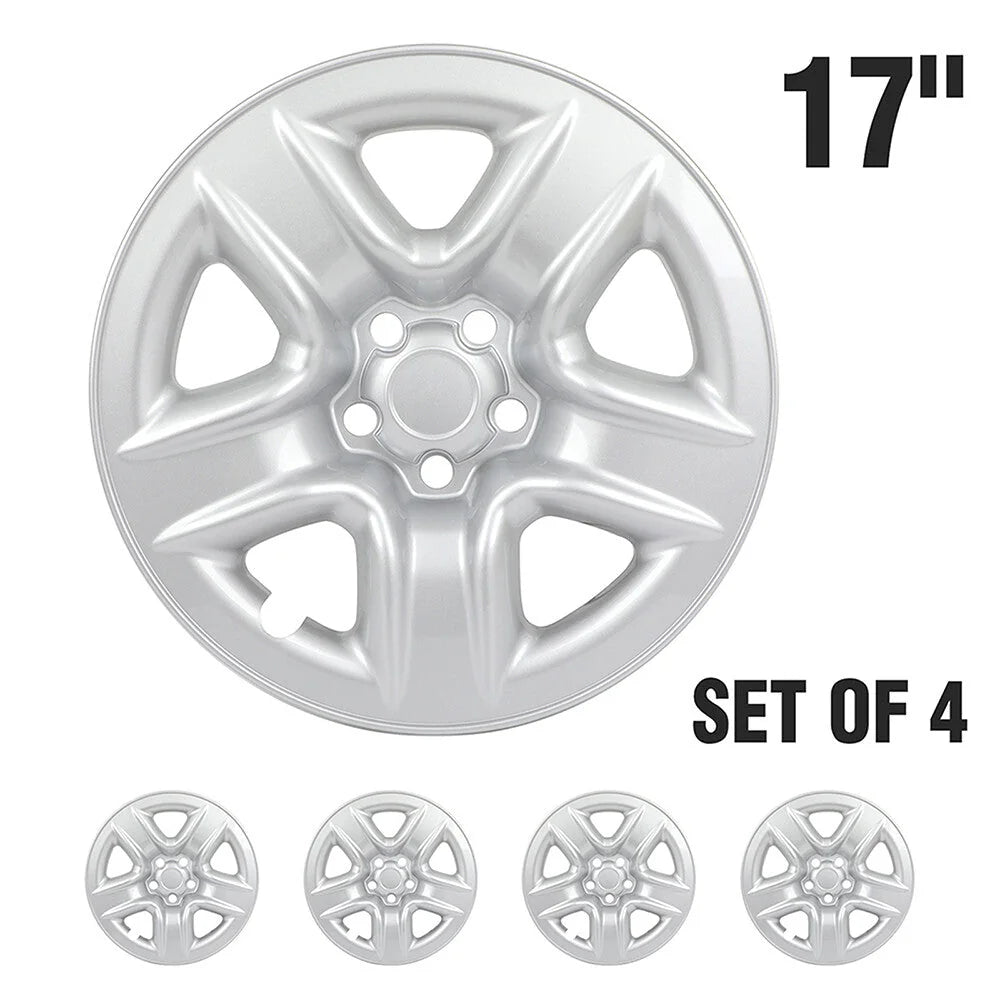 ECCPP 4Pcs Wheel Skins Hub Caps Silver For Toyota RAV4 2006-2012 w/ 17" Wheel KOEEP [2]
