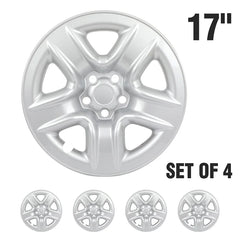 ECCPP 4Pcs Wheel Skins Hub Caps Silver For Toyota RAV4 2006-2012 w/ 17" Wheel KOEEP [2]