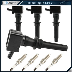 ECCPP 4 For 18-20 Land Rover Discovery Sport 2.0L Ignition Coil & Spark Plug KOEEP [1]